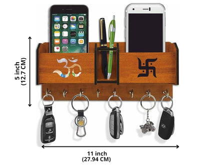 Avekin®  Om Swastik Mobile Storage Key Holder