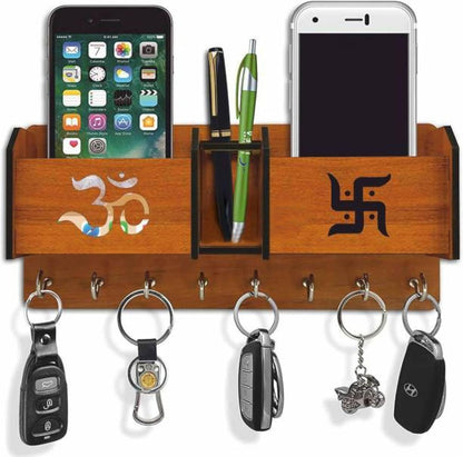 Avekin®  Om Swastik Mobile Storage Key Holder